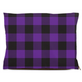 Buffalo Plaid Purple Dog Bed