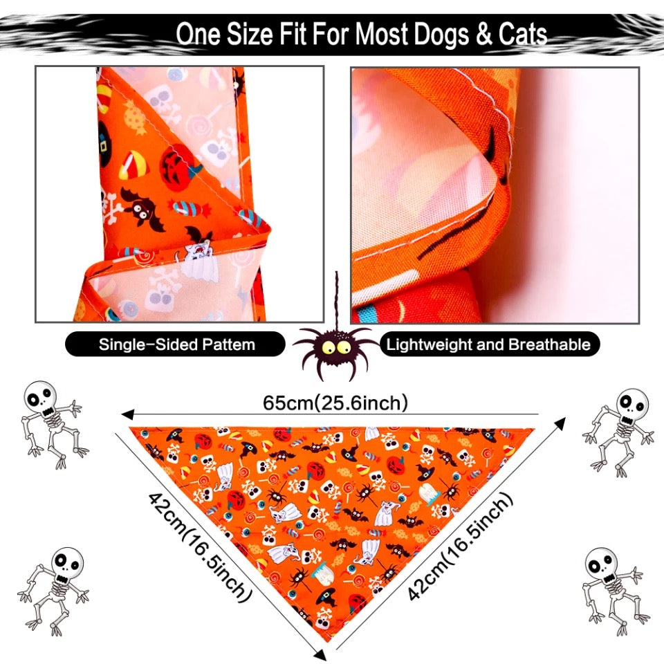 Halloween style bibs for pets