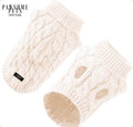 DOG AND CAT CABLE KNIT SWEATER - WHITE