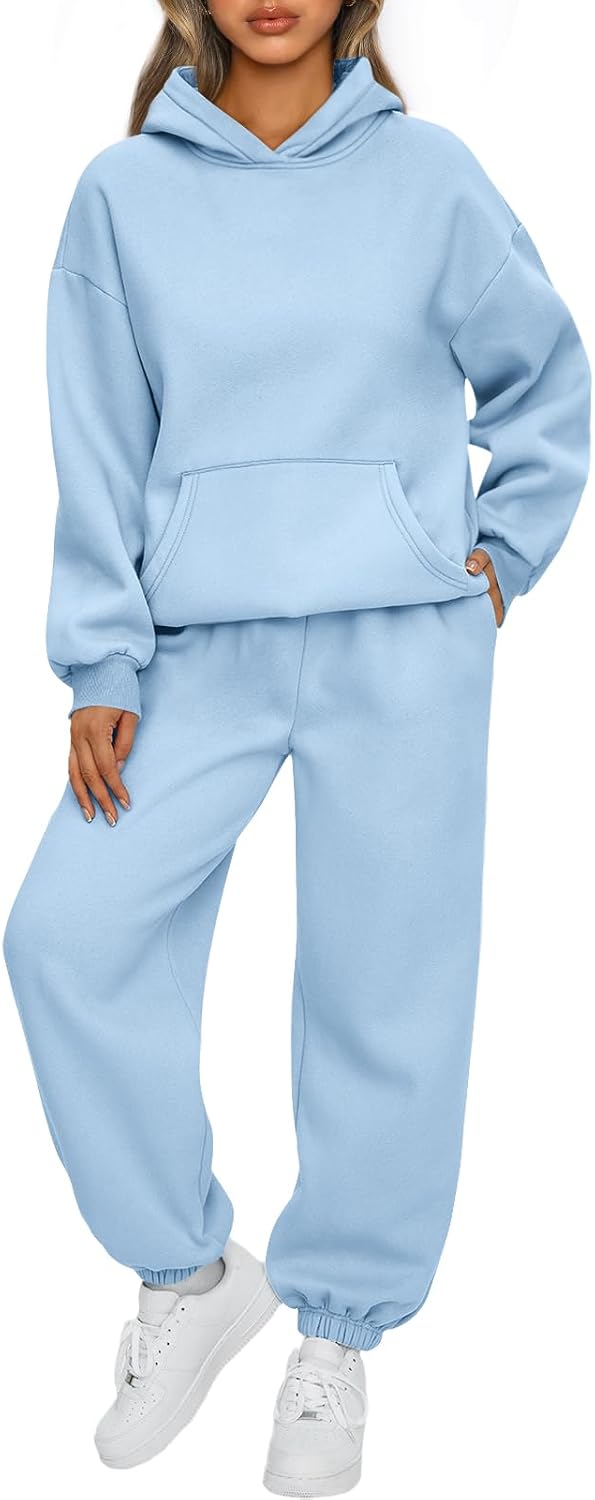 AUTOMET Womens 2 Piece Lounge Sweat Sets Fall Fashion Matching Sweatsuits