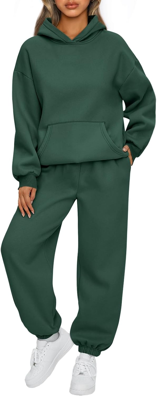 AUTOMET Womens 2 Piece Lounge Sweat Sets Fall Fashion Matching Sweatsuits