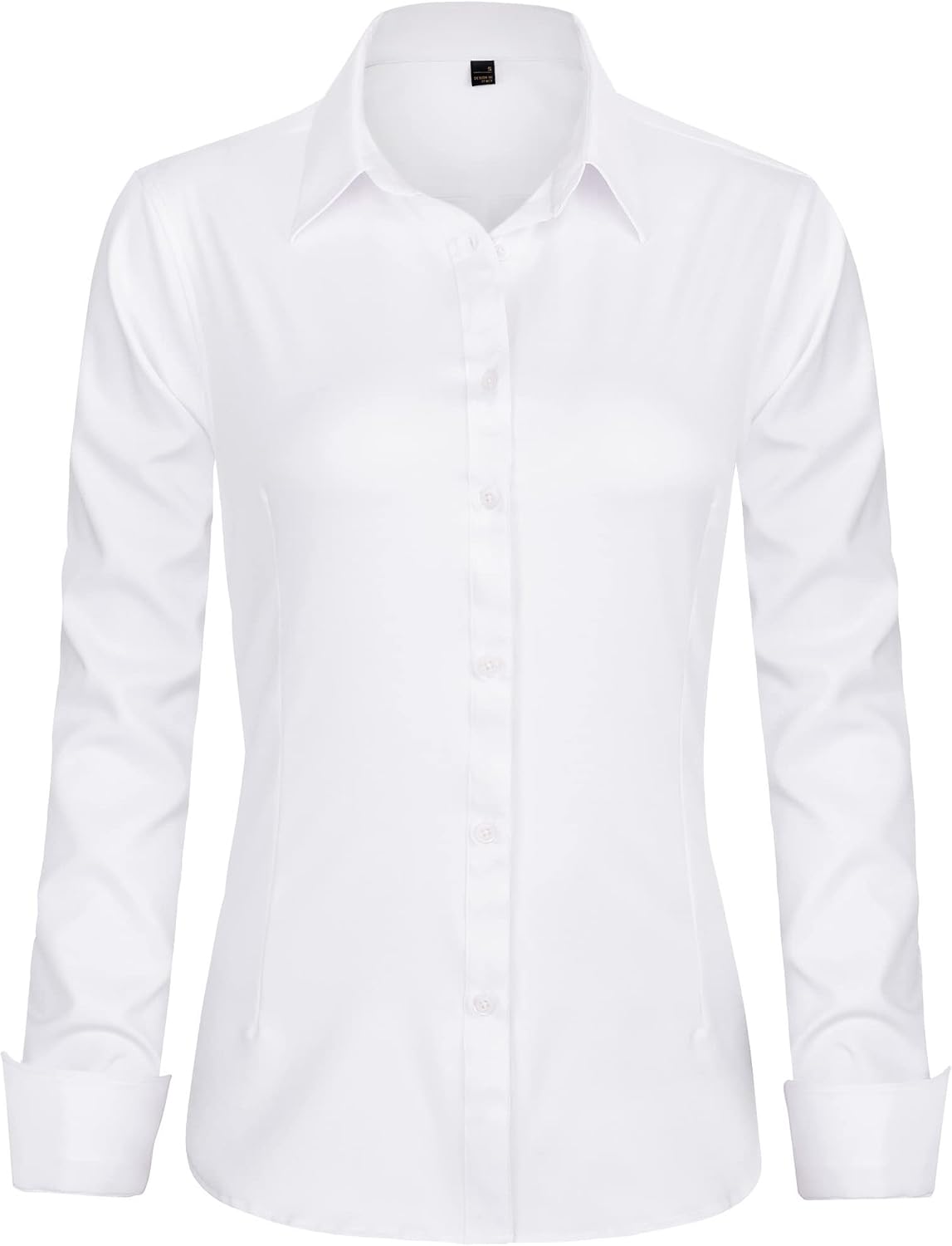 J.VER Womens Dress Shirts Long Sleeve Button Down Shirt Wrinkle-Free Business Casual Blouse Office Work Tops