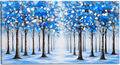 Whispers in Blue – 40" x 20" Textured Canvas Wall Art