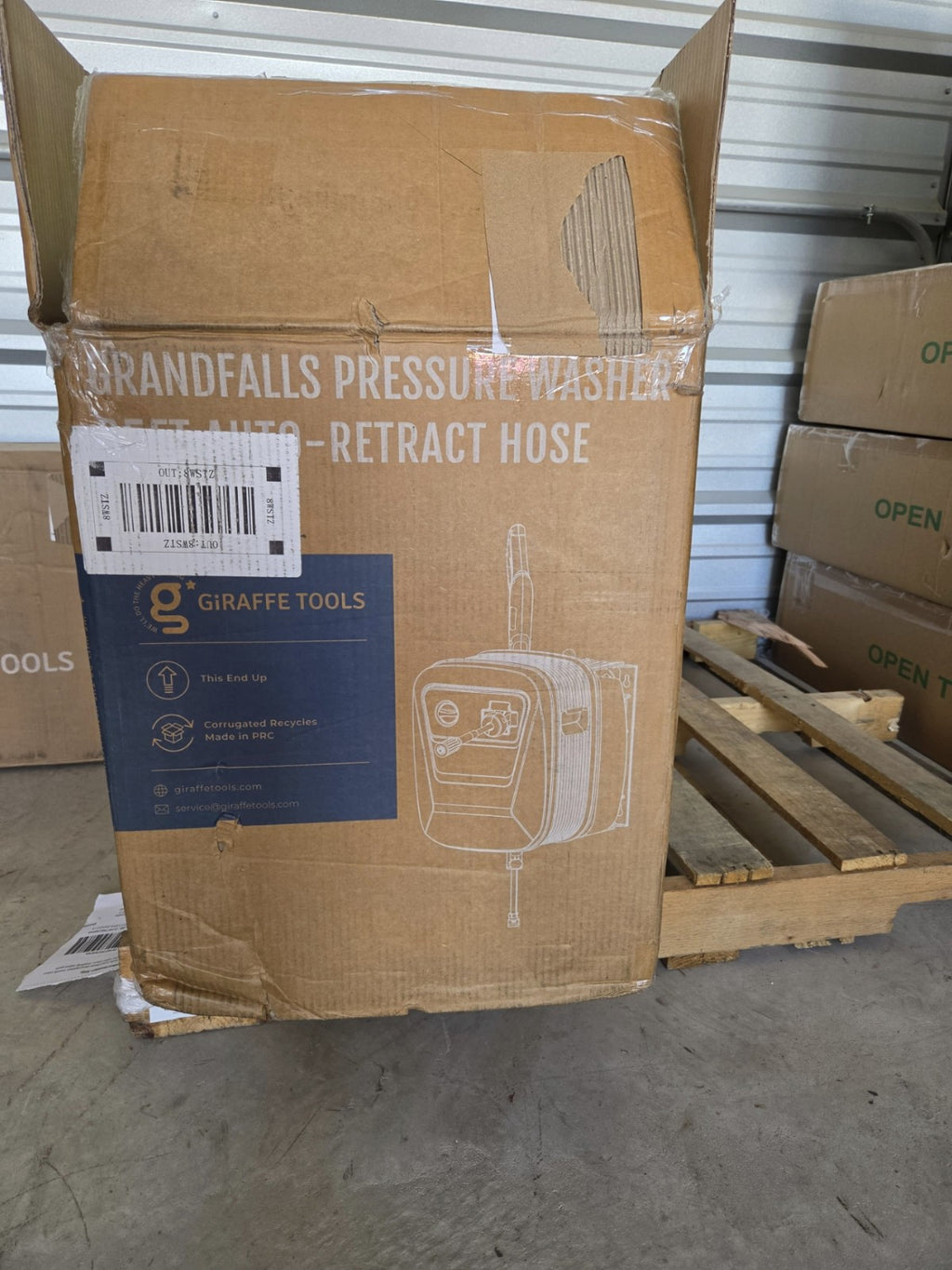 Giraffe Tools Grandfalls Wall Mounted Pressure Washer 65FT Auto Retract Hose G20