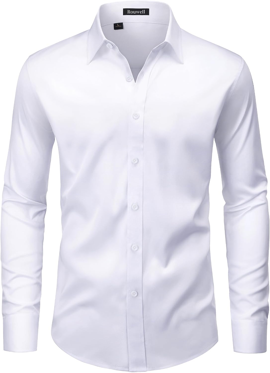 Men’s Wrinkle Free Dress Shirts Regular Fit Long Sleeve Non Iron Business Casual Wedding Stretch Button Down Shirt