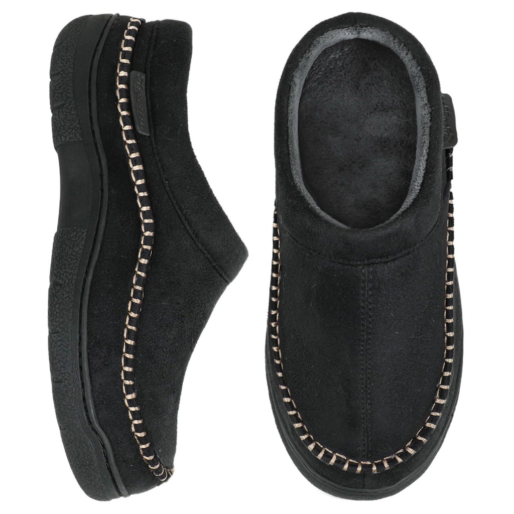 Zigzagger Men's Slip On Moccasin Slippers Indoor Outdoor