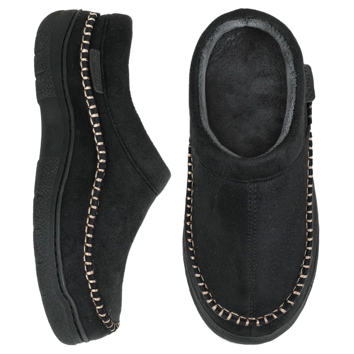 Zigzagger Men's Slip On Moccasin Slippers Indoor Outdoor
