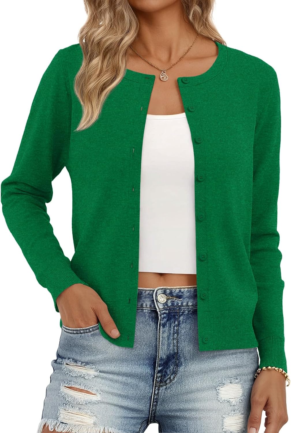 Trendy Queen Women's Lightweight Knit Cardigan