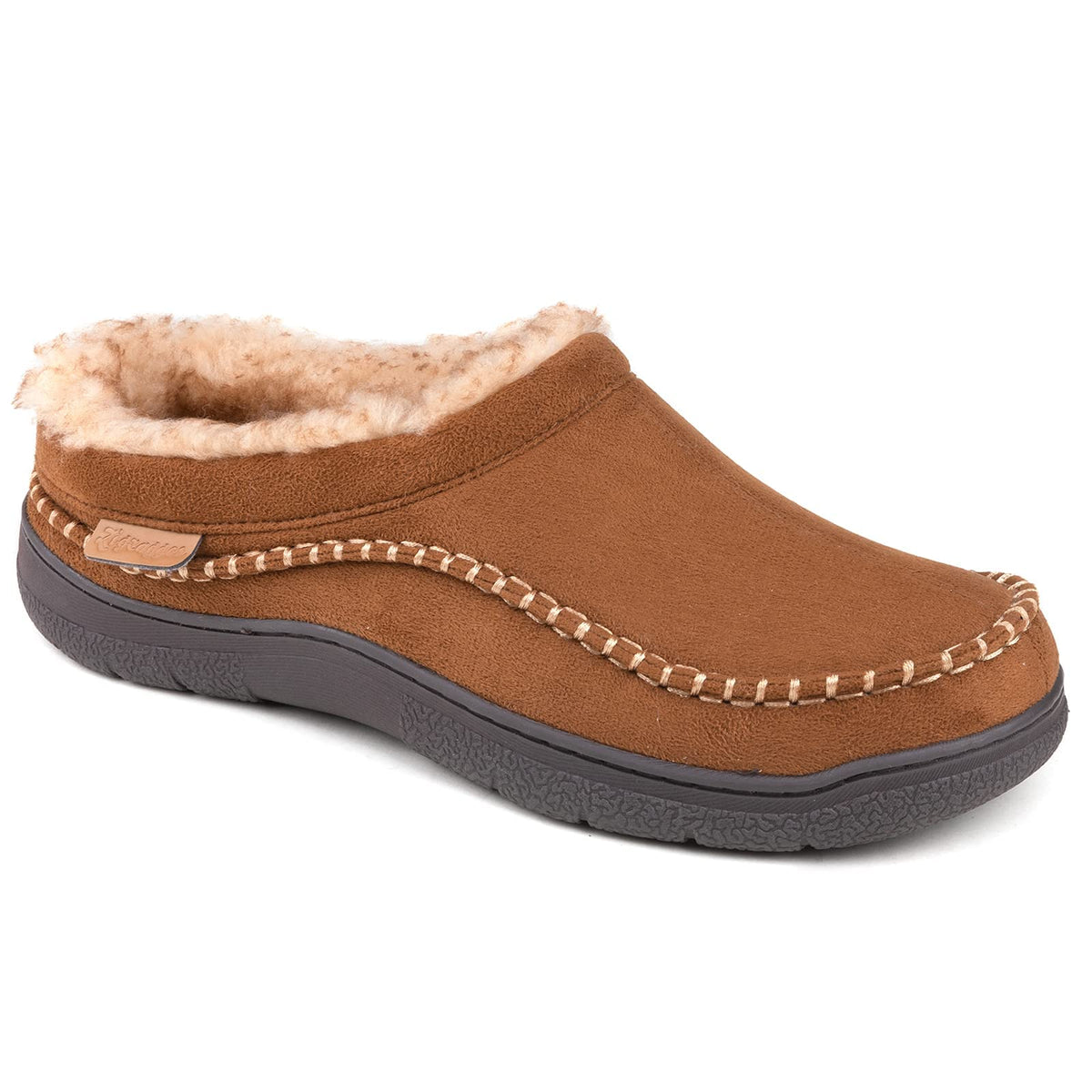 Zigzagger Men's Slip On Moccasin Slippers Indoor Outdoor
