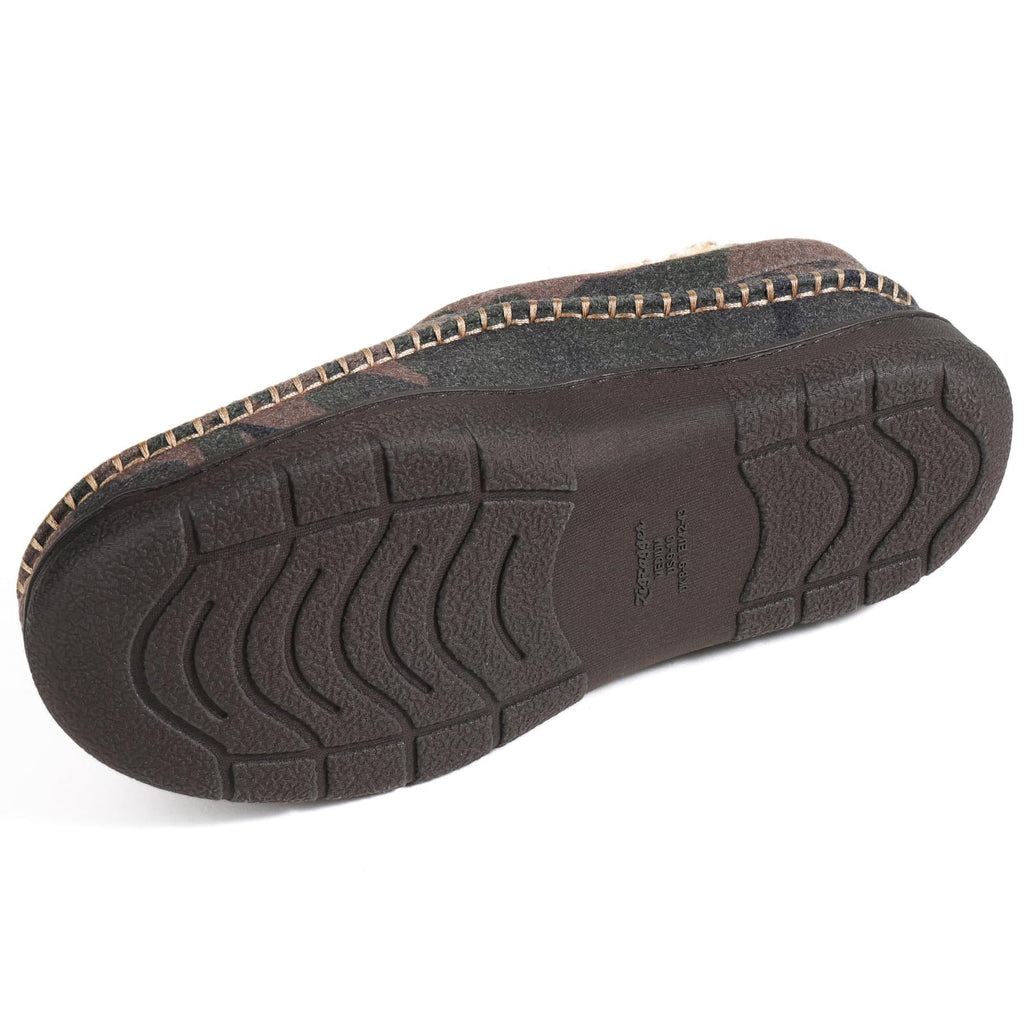 Zigzagger Men's Slip On Moccasin Slippers Indoor Outdoor