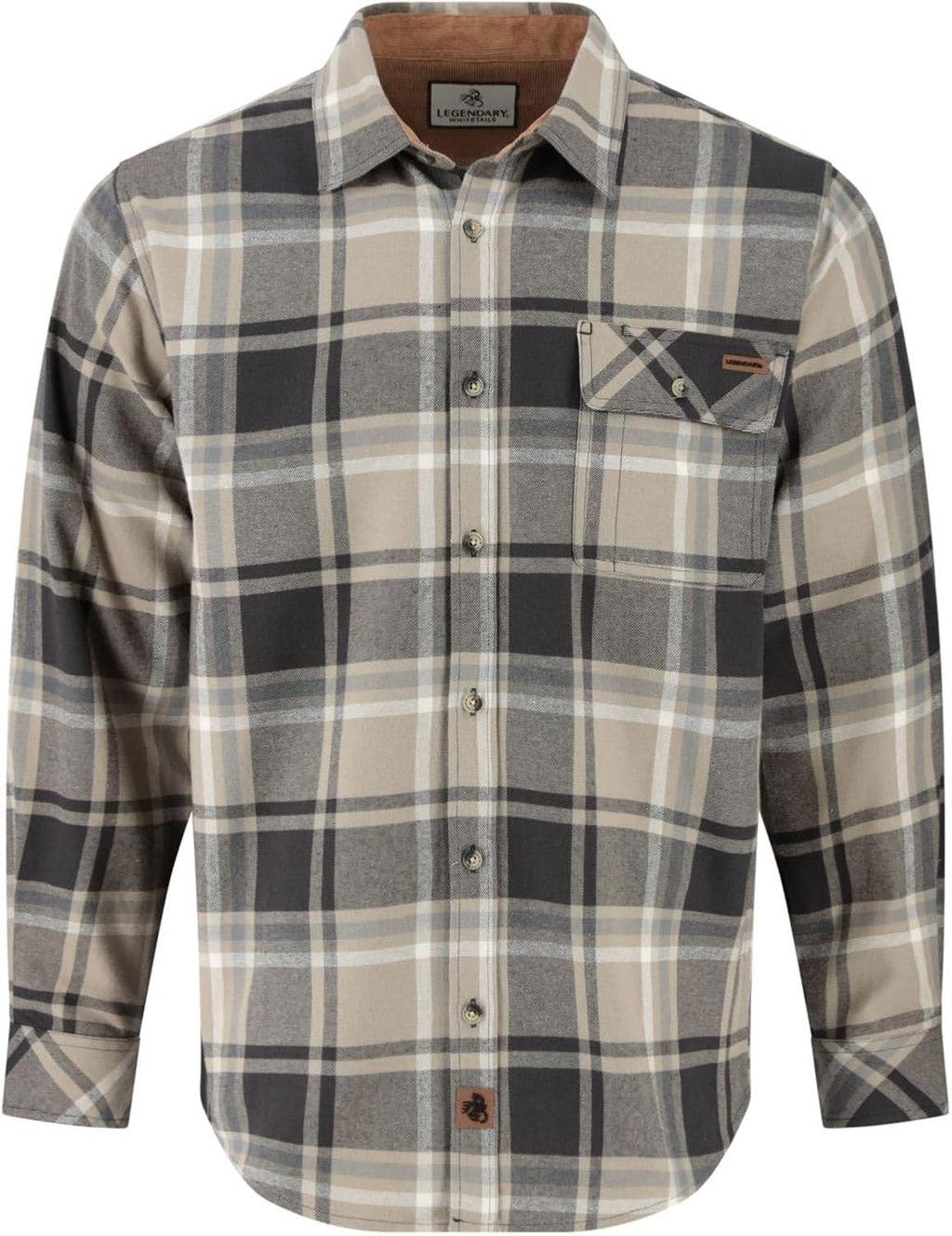 Legendary Whitetails Mens Flannel Long Sleeve Button Down 100% Cotton Shirt