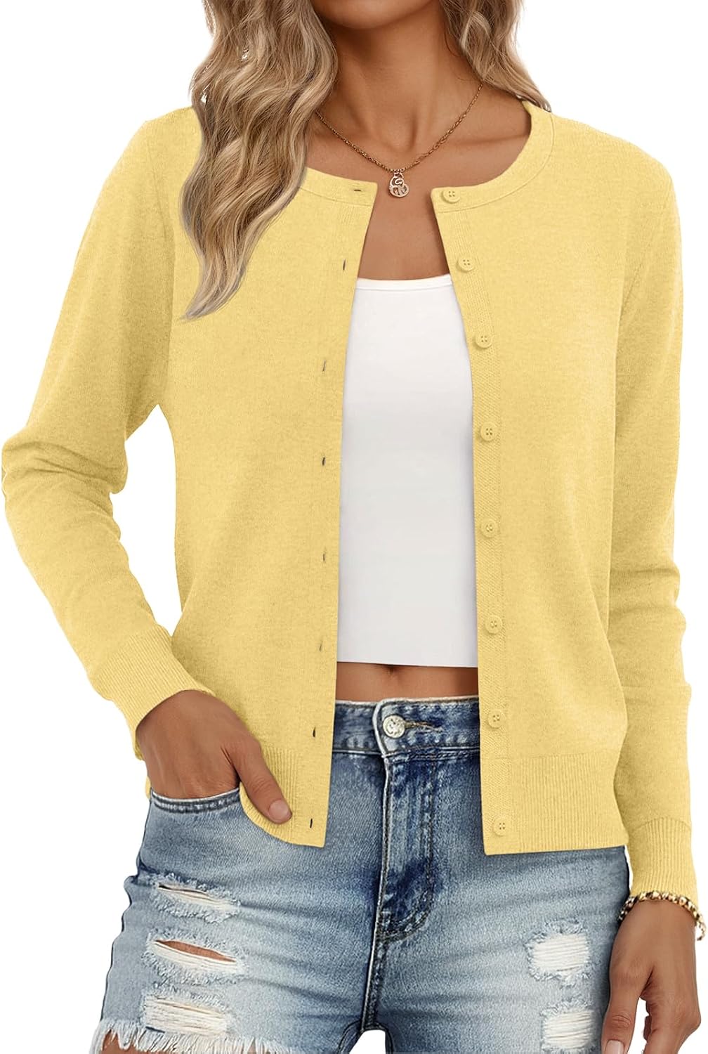 Trendy Queen Women's Lightweight Knit Cardigan