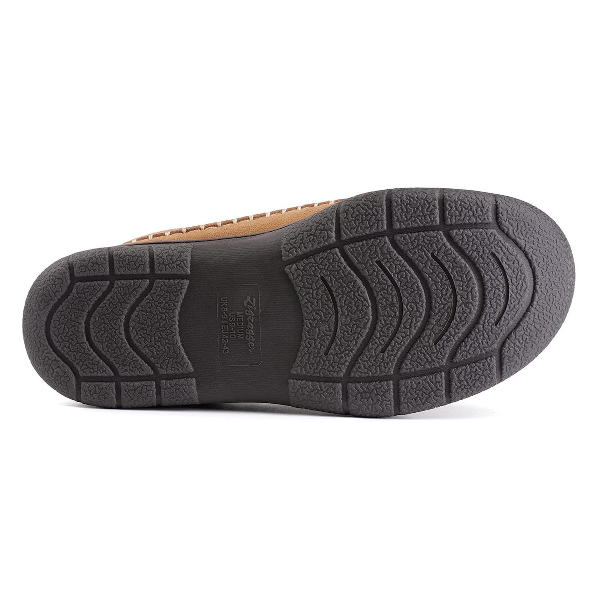 Zigzagger Men's Slip On Moccasin Slippers Indoor Outdoor