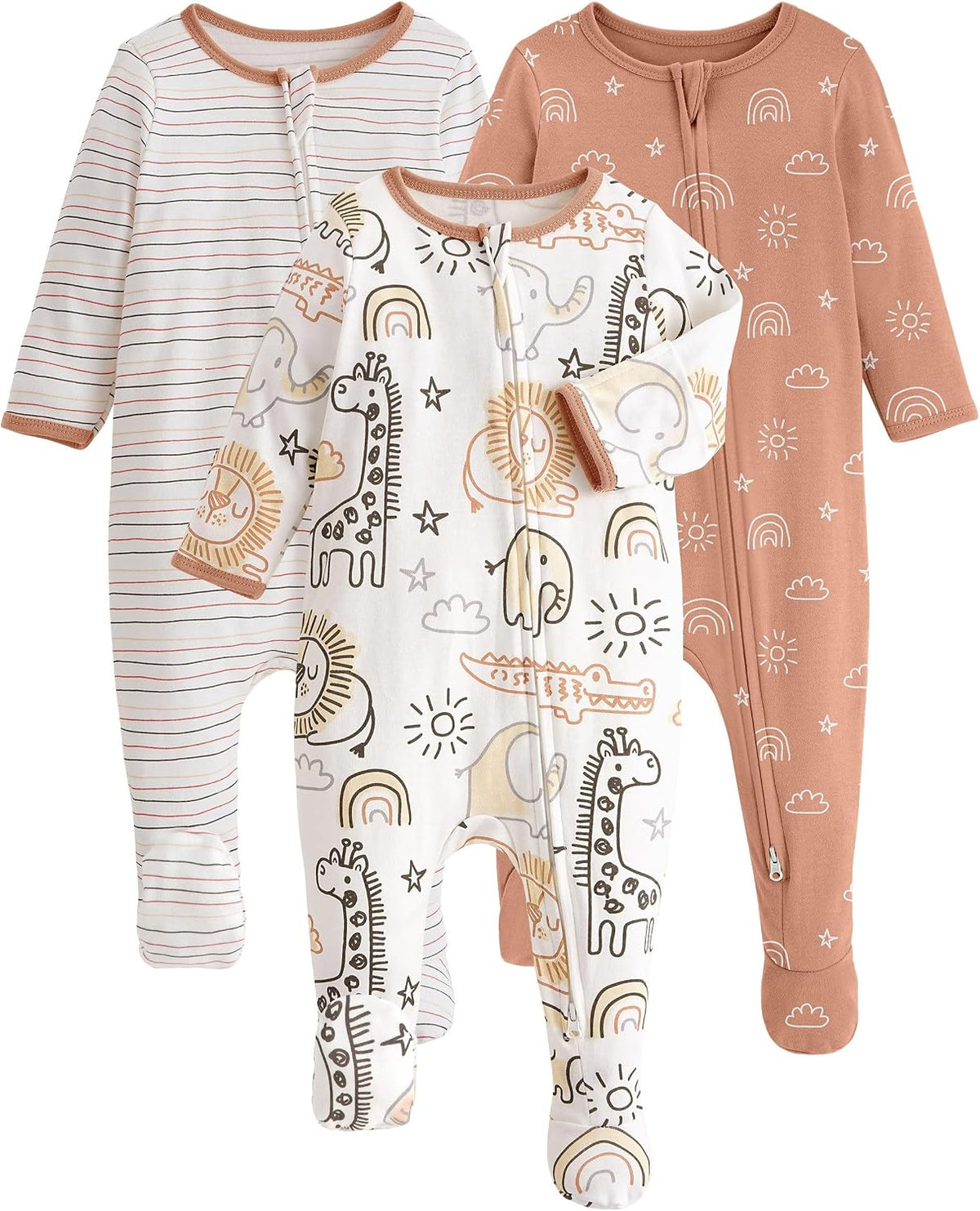 Yoofoss Baby Pajamas 100% Organic Cotton Newborn Sleepers Boy Girl Clothes