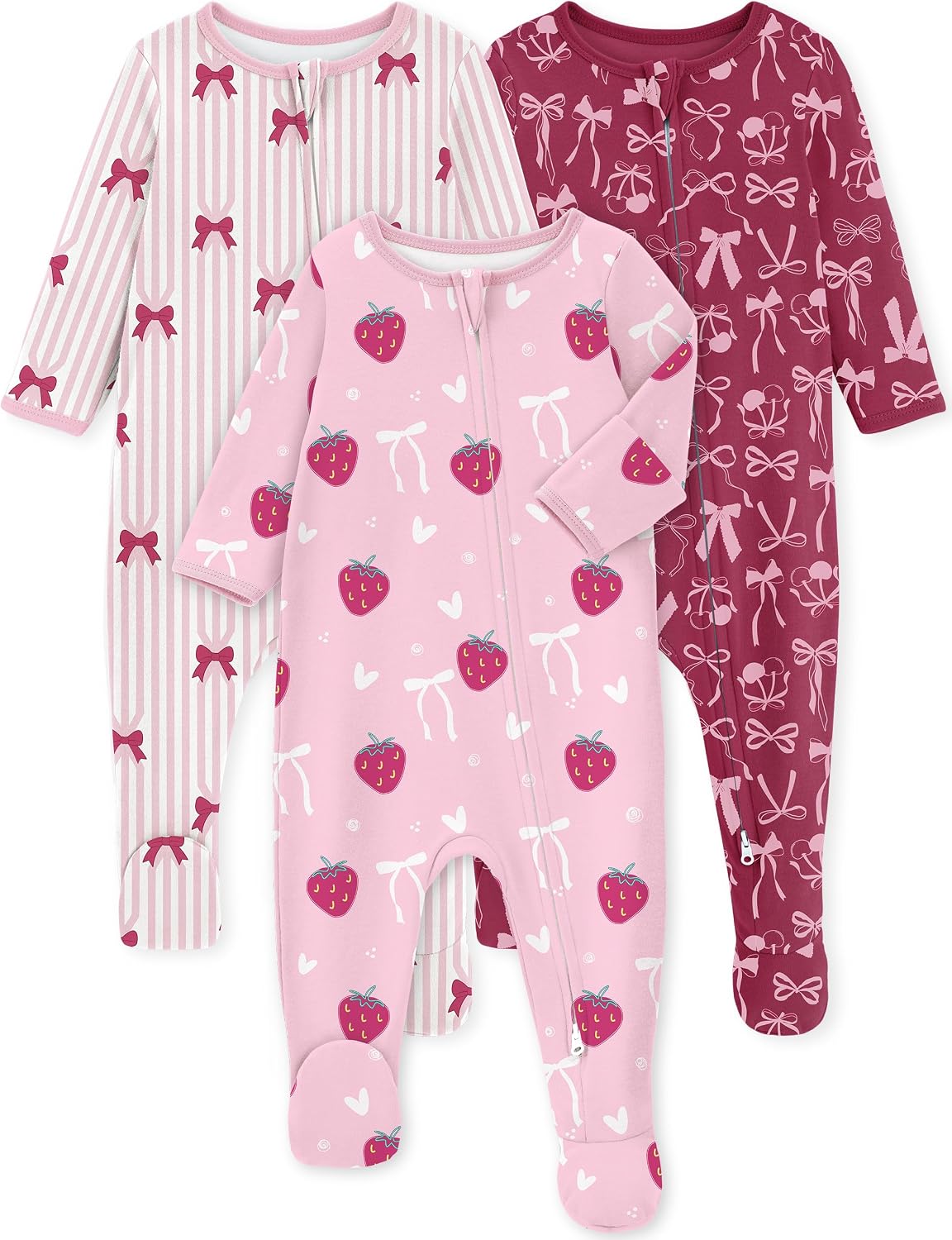 Yoofoss Baby Pajamas 100% Organic Cotton Newborn Sleepers Boy Girl Clothes