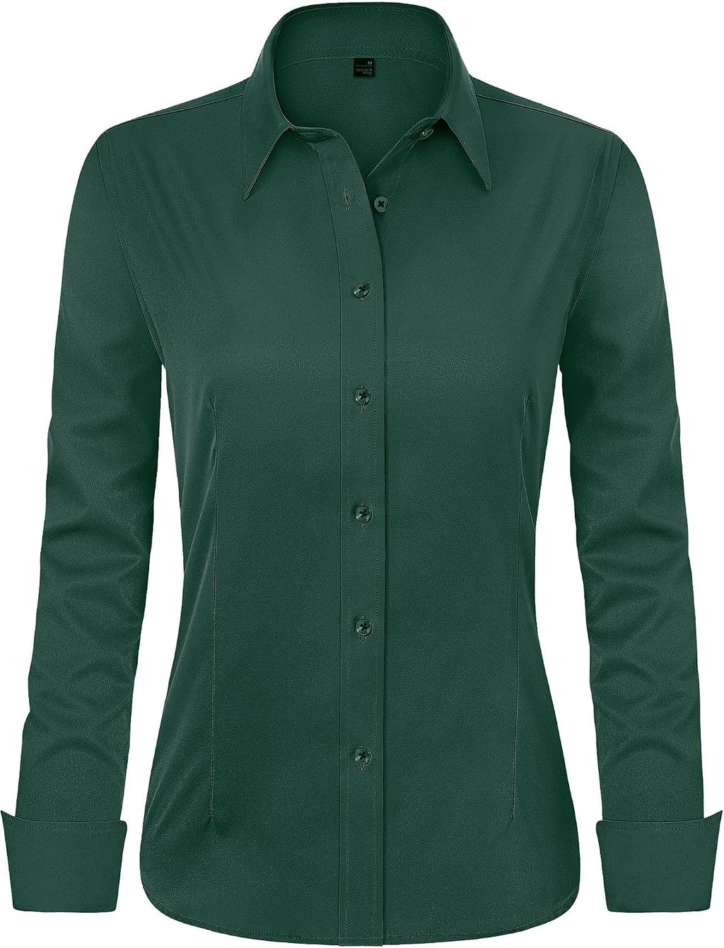 J.VER Womens Dress Shirts Long Sleeve Button Down Shirt Wrinkle-Free Business Casual Blouse Office Work Tops