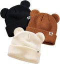 FURTALK Baby Beanie with Bear Ear Warm Knit Winter Hat for Infant Toddlers