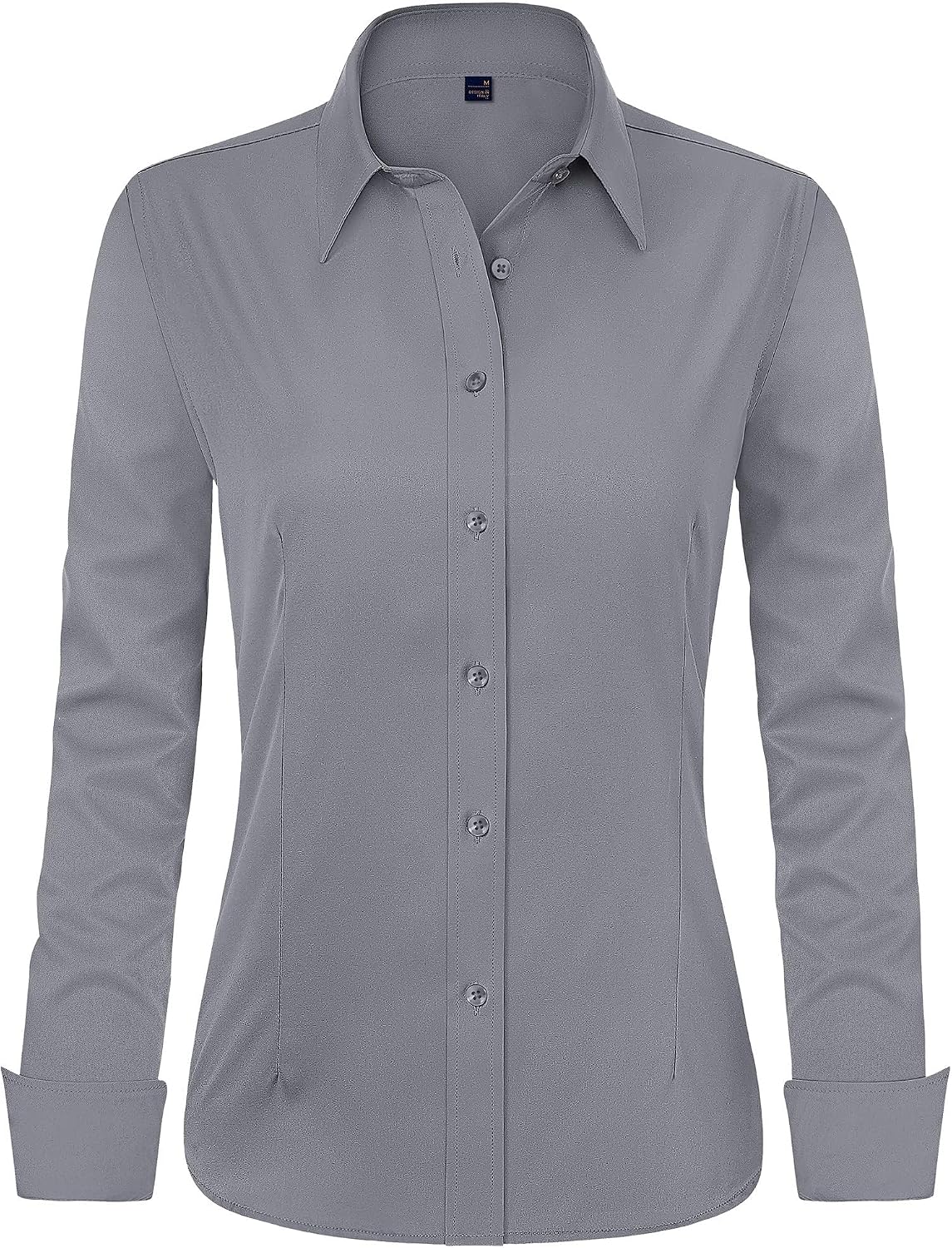 J.VER Womens Dress Shirts Long Sleeve Button Down Shirt Wrinkle-Free Business Casual Blouse Office Work Tops
