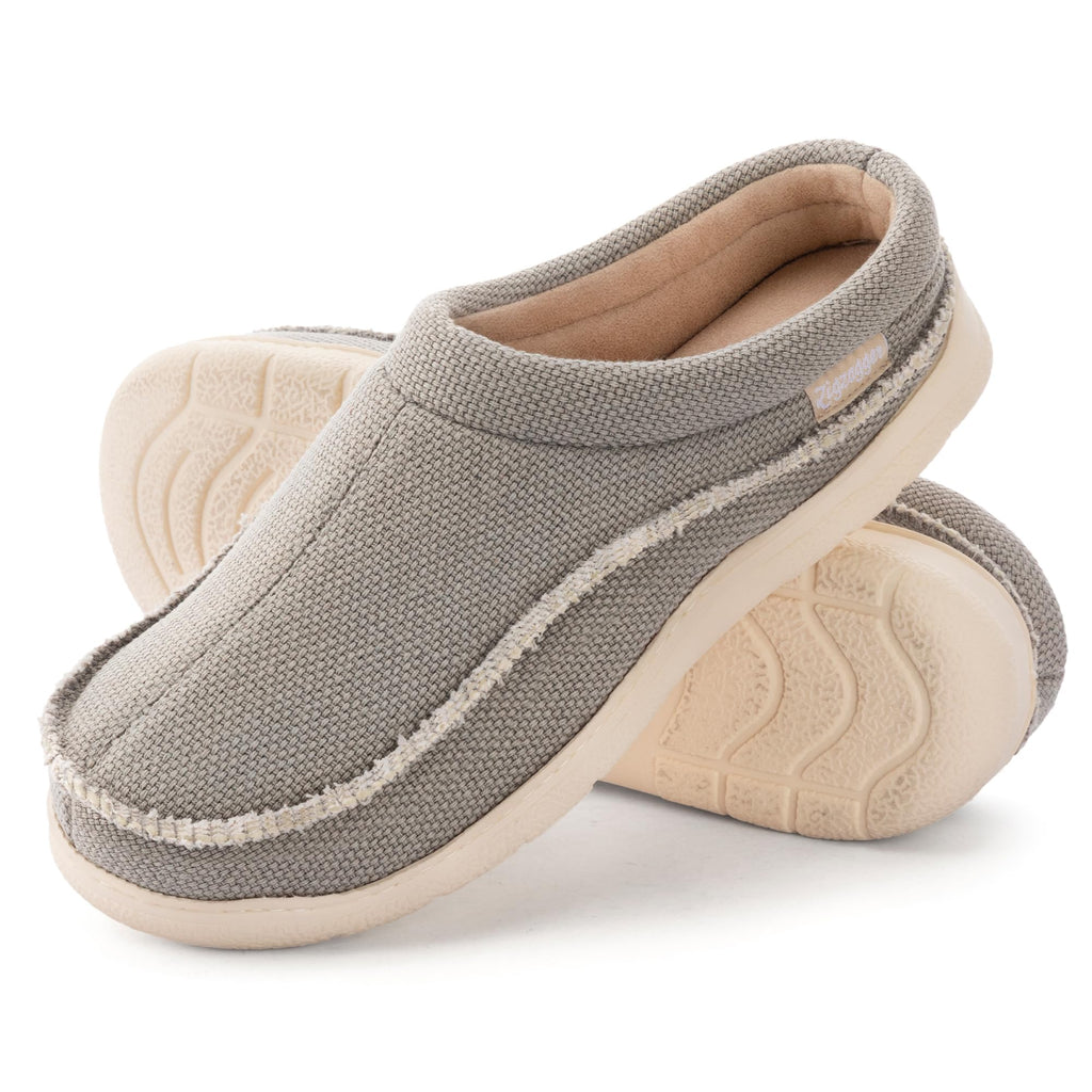 Zigzagger Men's Slip On Moccasin Slippers Indoor Outdoor