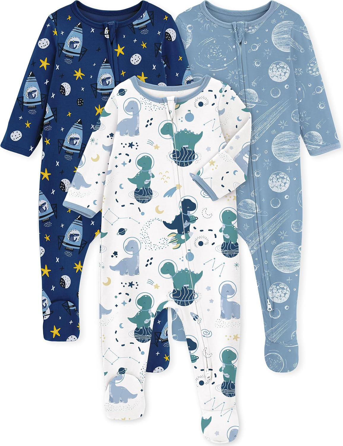 Yoofoss Baby Pajamas 100% Organic Cotton Newborn Sleepers Boy Girl Clothes