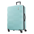American Tourister NXT Hardside Large Checked Spinner Suitcase - 8-Wheel ABS, Retractable Handle