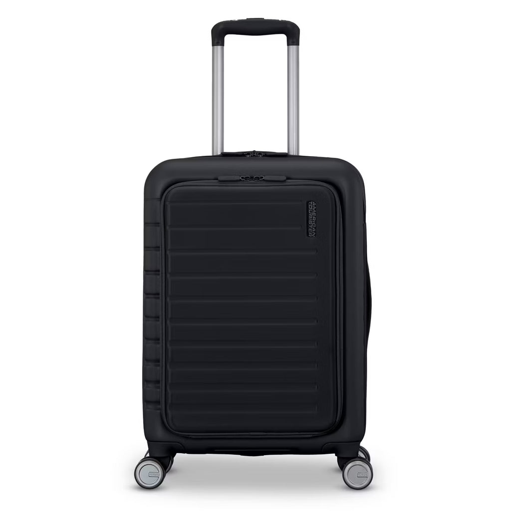 American Tourister Open Front Hardside Carry On Spinner Wheels Suitcase