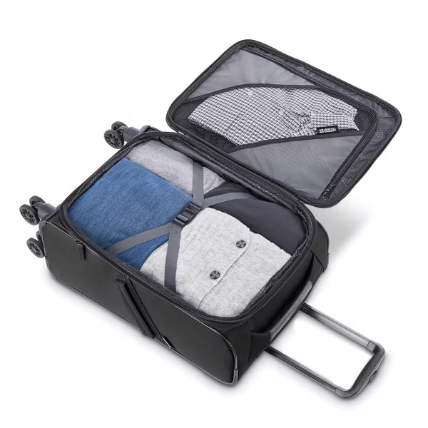 American Tourister Phenom Softside Carry On Spinner Wheels Suitcase