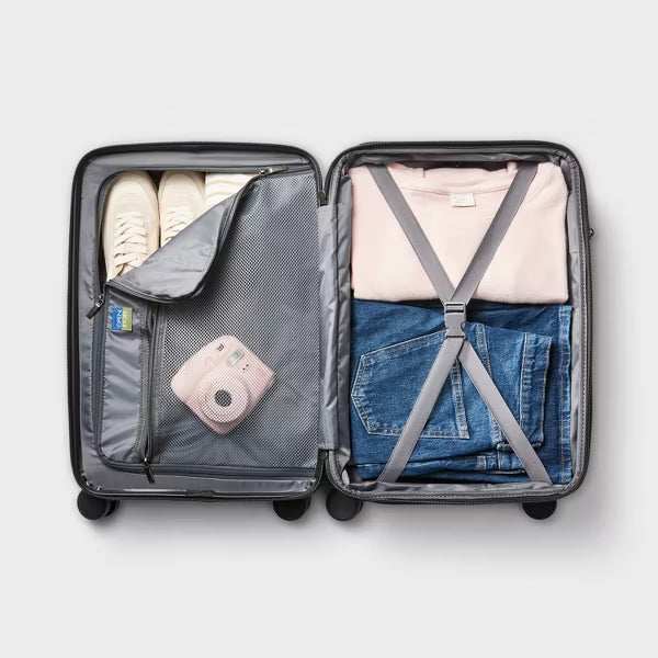 Hardside Carry On Spinner Wheels Suitcase - Open Story