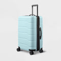 Hardside Medium Checked Spinner Wheels Suitcase - Open Story