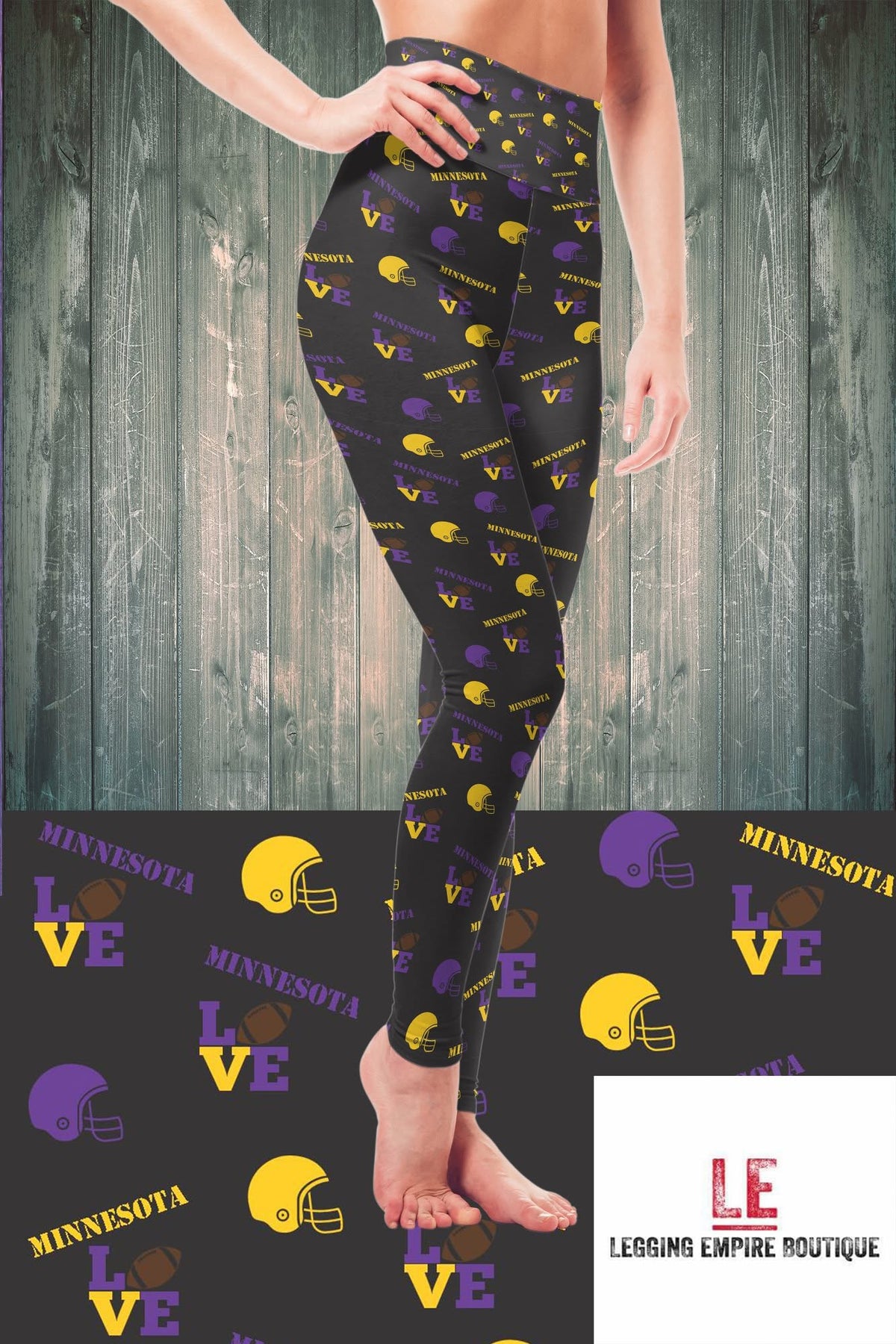 Minnesota Girl Football Leggings