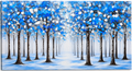 Whispers in Blue – 40" x 20" Textured Canvas Wall Art