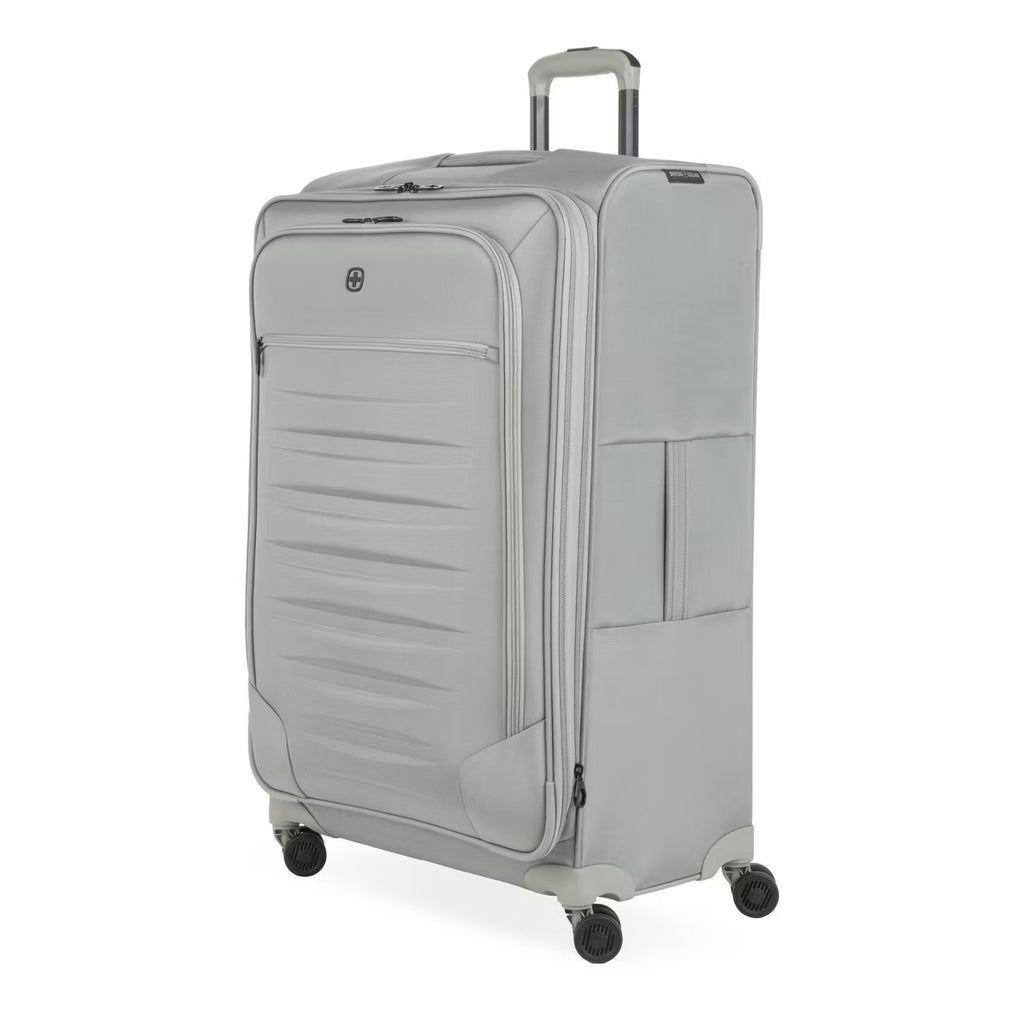 SWISSGEAR Checklite Softside Large Checked Spinner Wheels Suitcase - Gray