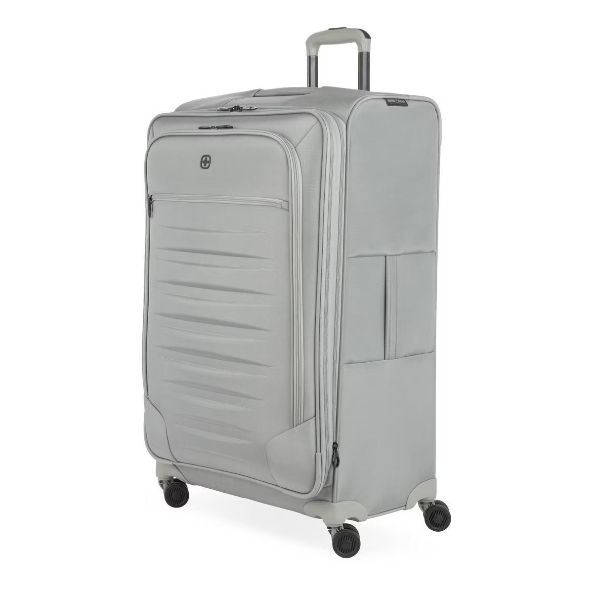 SWISSGEAR Checklite Softside Large Checked Spinner Wheels Suitcase - Gray