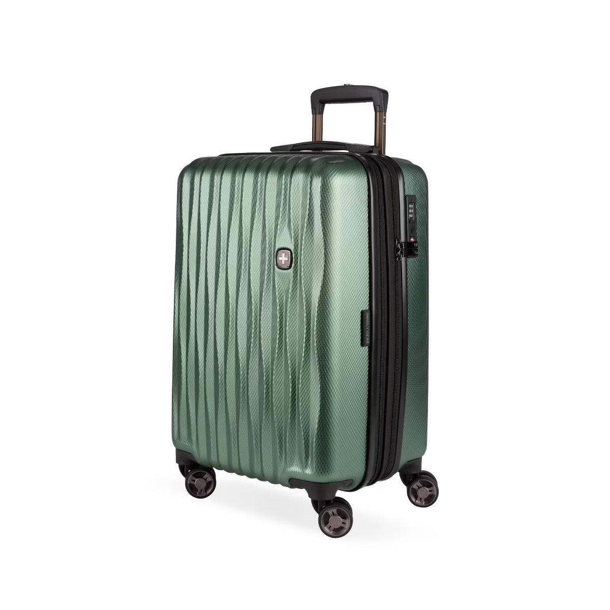 SWISSGEAR Energie Hardside Carry On Spinner Wheels Suitcase - Green