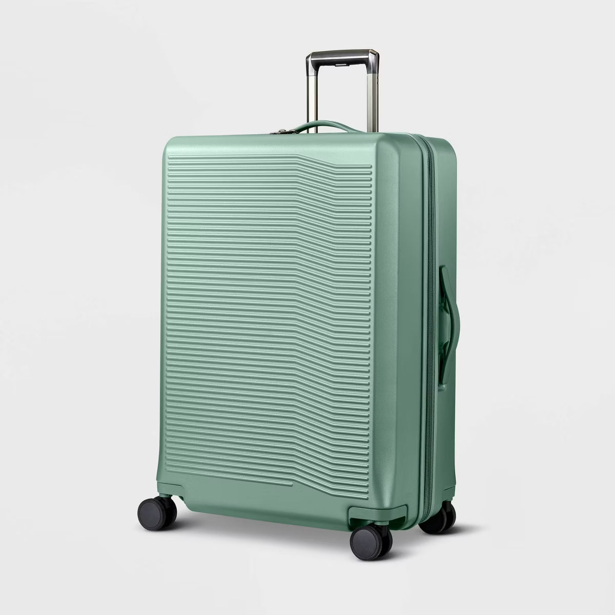 Signature Hardside Large Checked Spinner Wheels Suitcase - Open Story