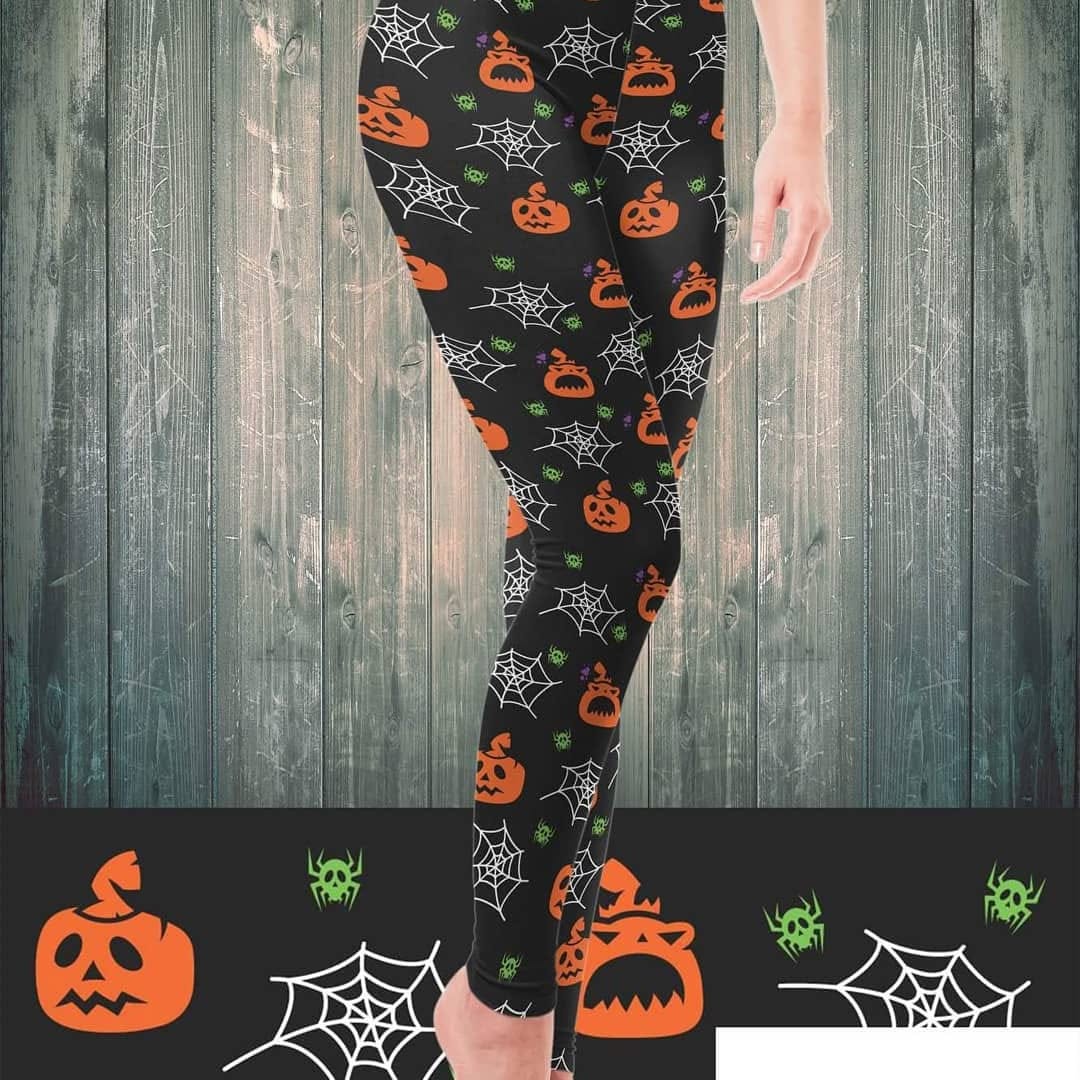Spiders & Pumpkin Leggings