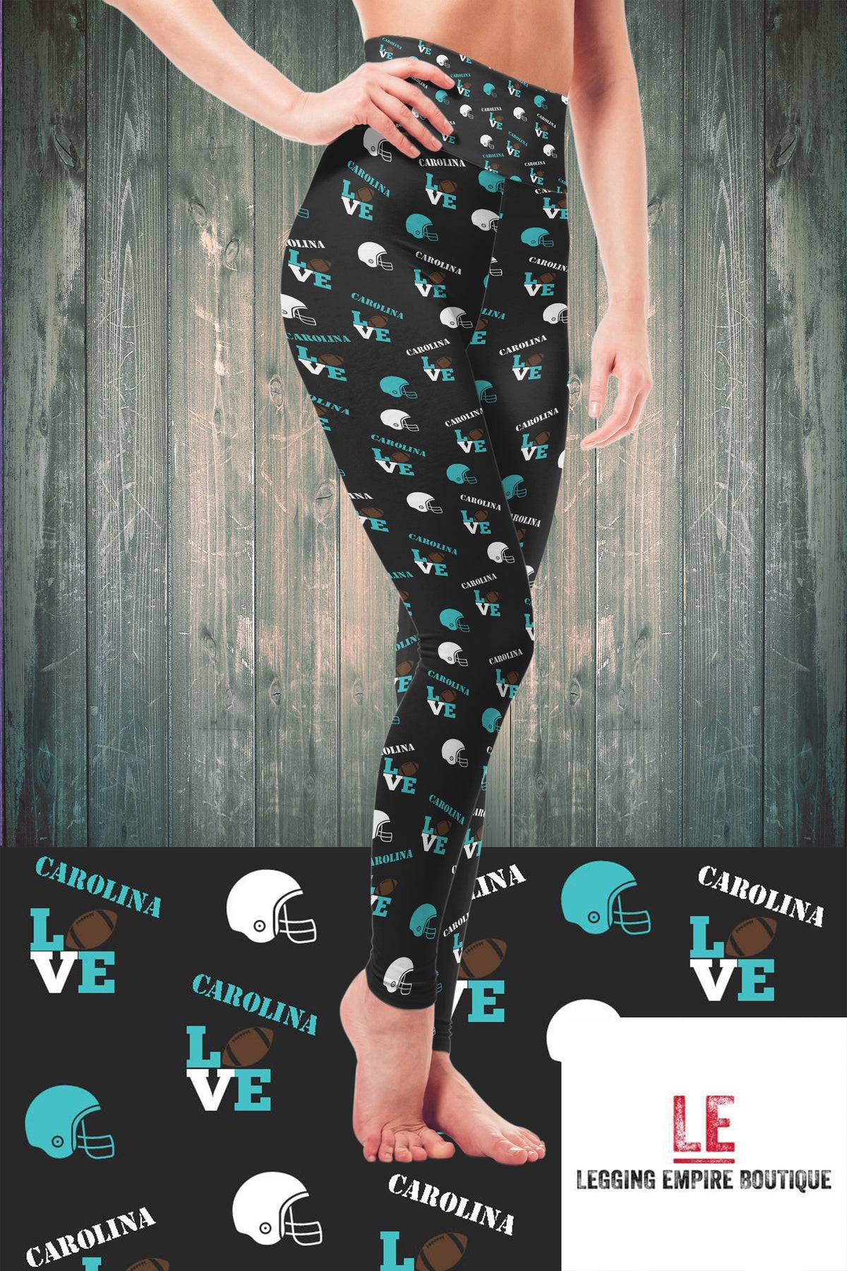 Carolina Girl Football Leggings