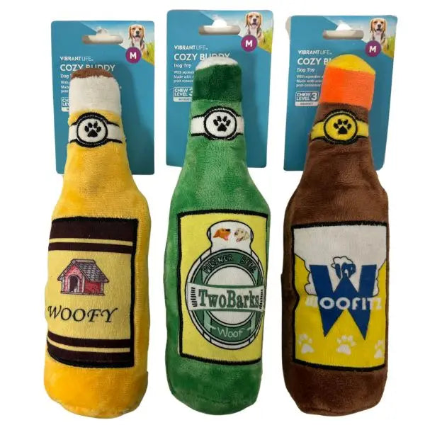 Vibrant Life Pet Toys - the Bottle Series - Squeaker