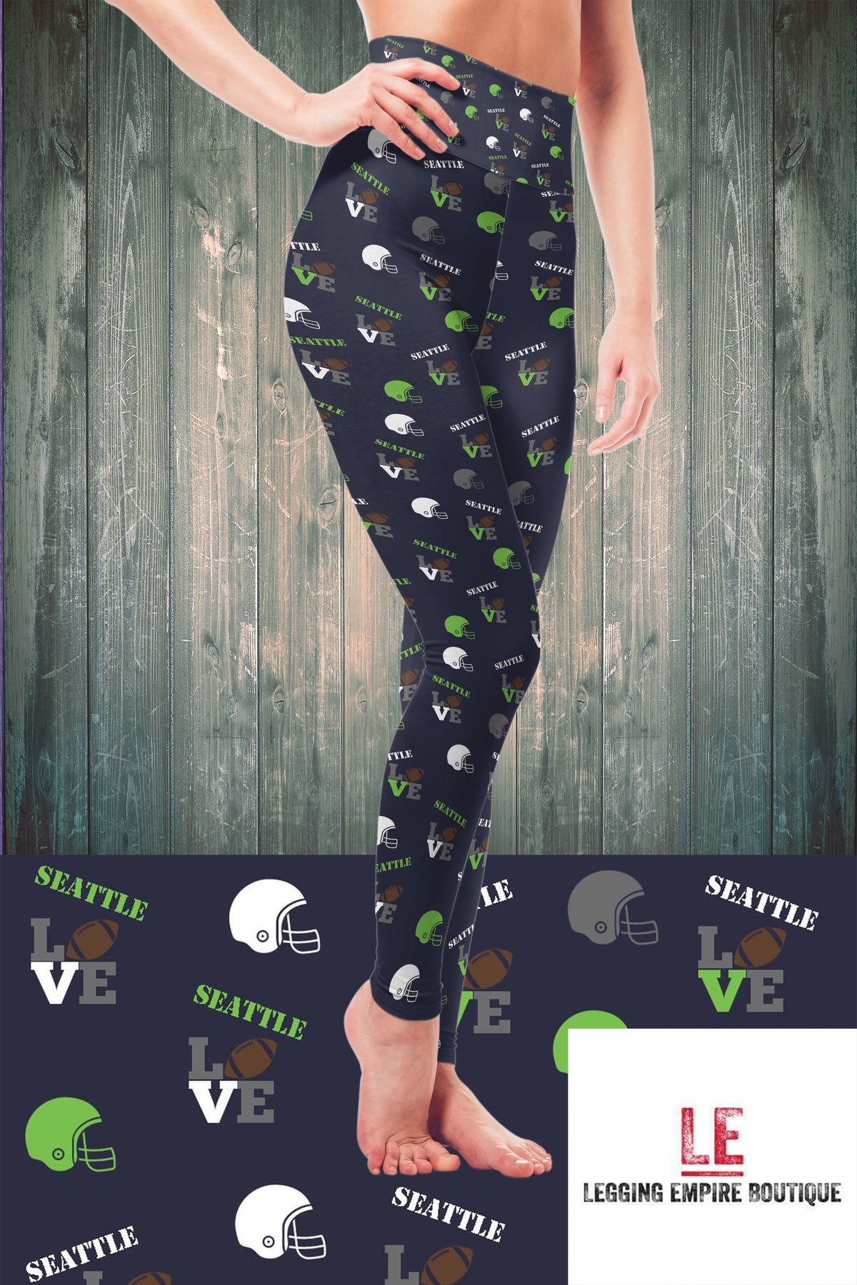 Seattle Girl Football Leggings
